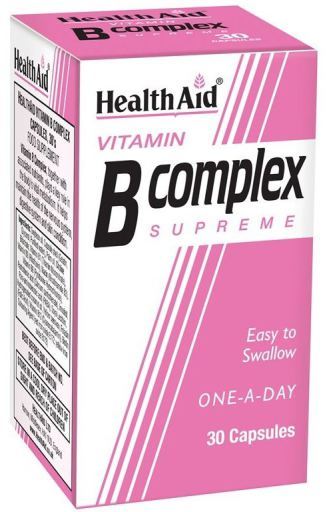 HealthAid Complexo de vitamina B 30 c&aacute;psulas