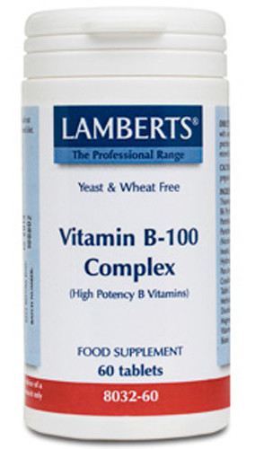 Lamberts Complexo de vitamina B-100 60 comprimidos