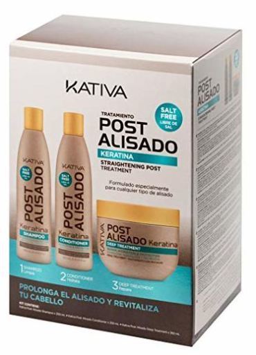 Kit Alisamento Pós Queratina 3 Unidades