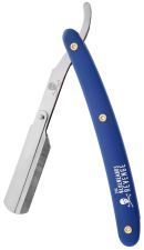 Shavette de cabo azul com logotipo