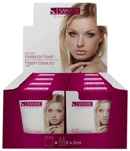 Ampolas do flash 2 * 2 da beleza