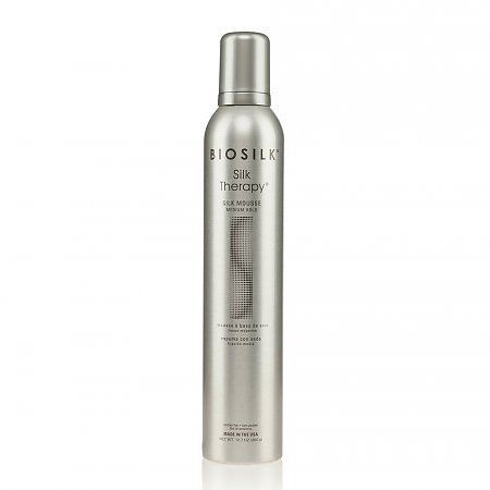 Mousse de fixa&ccedil;&atilde;o m&eacute;dia Biosilk Silk Therapy