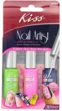 Nail Artist Paint &amp; Stencil Kit Kiss