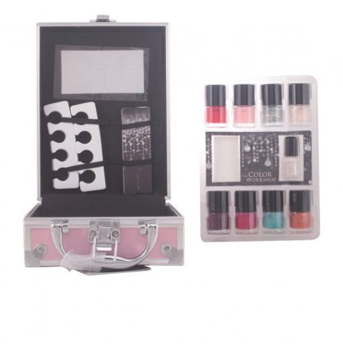 Estojo de colora&ccedil;&atilde;o para unhas Rockin # rosa 14 Pz