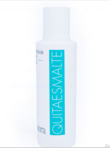 Removedor de verniz de unhas 100 ml