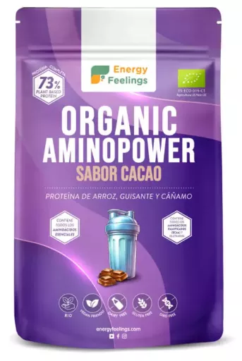 Energy Feelings Pacote XL Amino Power Chocolate Eco Eco 500 gr