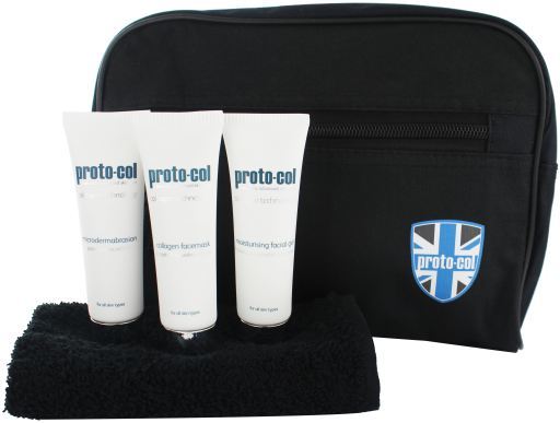 Conjunto de bolsa de viagem facial masculina 3 pe&ccedil;as