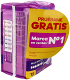 Absorventes para incontin&ecirc;ncia urin&aacute;ria discretos Maxi 12 unidades