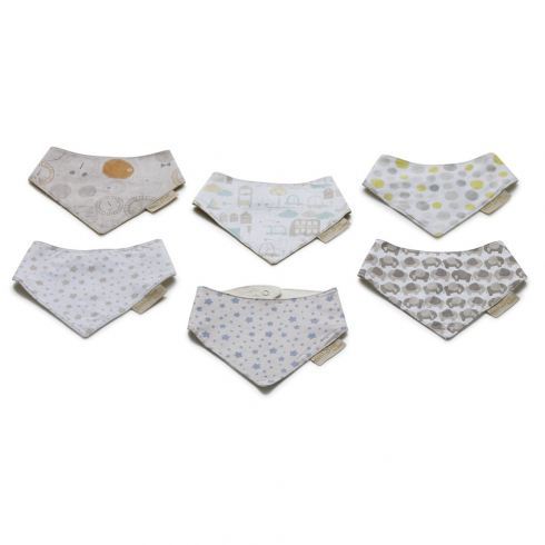 Bandana Bibs in 6 assorted colors. 12 Units