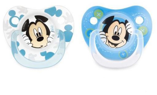 2 Silicone Pacifier Mickey 3M