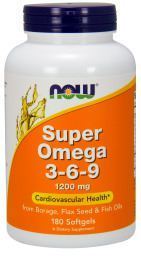 Super Omega 3-6-9 1200 mg 180 cápsulas de gel