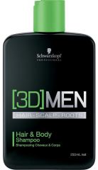 3D Men Shampoo para Cabelo e Corpo 1000 ml