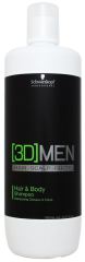 3D Men Shampoo para Cabelo e Corpo 1000 ml