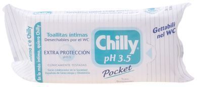 Chilly Protect Wipes &iacute;ntimos 12 unidades