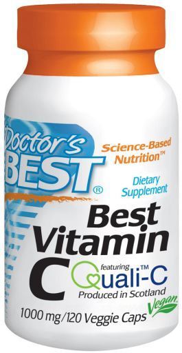 Vitamin C With Quali-C 1000 mg 120 Cápsulas Vegetais