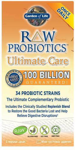Raw Probiotics Ultimate Care 30 Cápsulas Vegetais