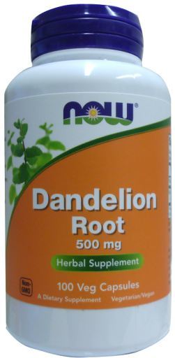 Dandelion Root 500 mg 100 cápsulas vegetais