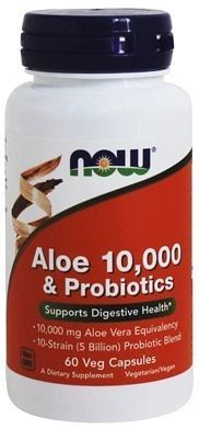 Aloe 10.000 e probióticos 60 cápsulas