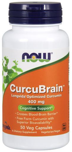 CurcuBrain 400 mg 50 Cápsulas Vegetais