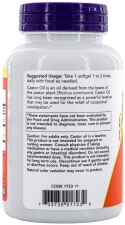 Óleo de Rícino 650 mg 120 Cápsulas Softgel