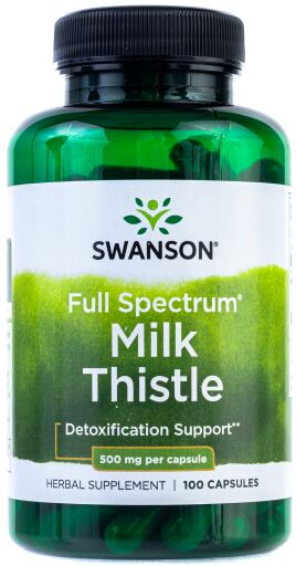 Full Spectrum Milk Thistle 500 mg 100 C&aacute;psulas