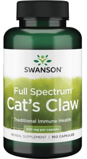 Cat'S Claw 500 mg 100 c&aacute;psulas