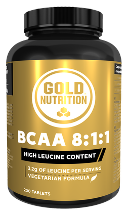 GoldNutrition BCAA's 8:1:1 Force 200 Comprimidos