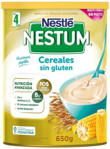 Nestum Cereais Sem Gl&uacute;ten 4 Meses 650 gr