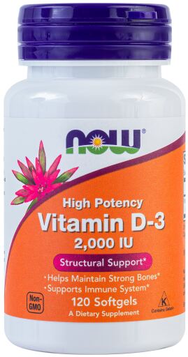 Vitamina D3 2000 UI 120 Softgels