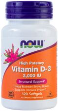 Vitamina D3 2000 UI 120 Softgels
