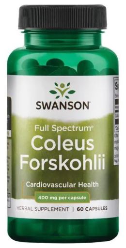 Espectro total Coleus Forskohlii 400 mg 60 cápsulas