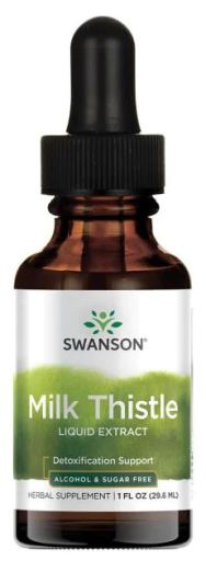 Leite de Thistle Liquid Extract Álcool e açúcar isento de 29 ml