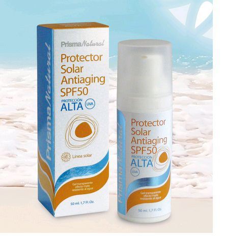 Protetor solar facial antienvelhecimento Spf 50 de 50 ml