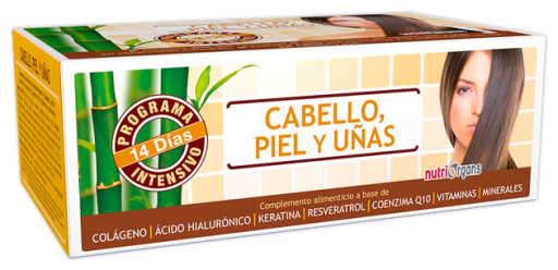 Nutriorgans Cabelo, Pele e Unhas 14 frascos de 10 ml