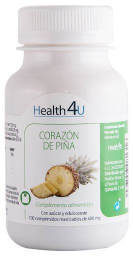 Coração de abacaxi 100 comprimidos de 600 mg