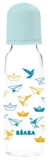 Frasco de cristal azul origami 250 ml