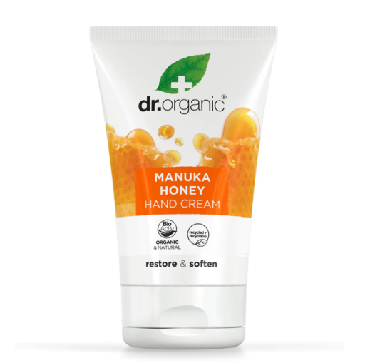 Dr. Organic Creme para m&atilde;os e unhas com mel de Manuka 125 ml