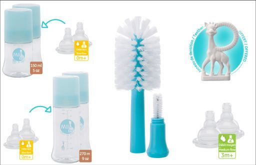 Pacote de nascimento girafa 8 unidades