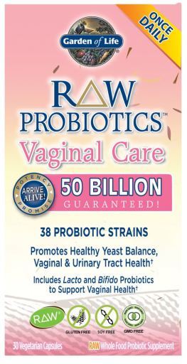 Probiotics Raw Vaginal Care 30 cápsulas vegetais
