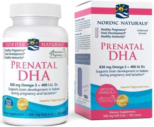 DHA pré-natal 830 mg 90 cápsulas sem sabor