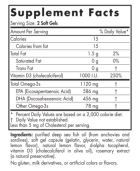 Omega-3 1120 mg pós-natal Lemon 60 Softgels