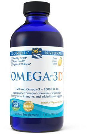Omega-3D 1560 mg Limão 237 ml