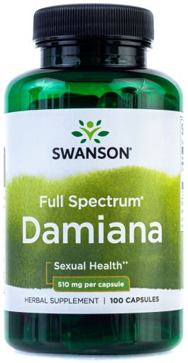 Damiana 510 mg 100 Cápsulas