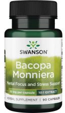 Bacopa Monniera 10: 1 Extrato 50 mg 90 c&aacute;psulas
