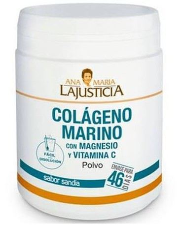 Colágeno marinho com sabor de melancia de magnésio 350 gr