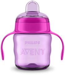 Copo Infantil com Bocal Macio Rosa 200 ml