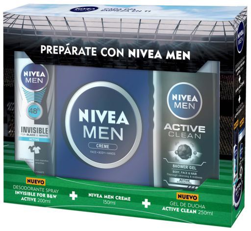 Pack Homens Active Clean 3 pe&ccedil;as