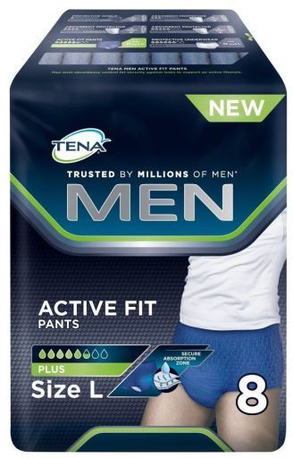 Cueca para incontinência masculina tamanho L 8 unidades