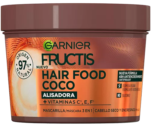 M&aacute;scara Capilar Suavizante 3 em 1 com Coco Hair Food 400 ml