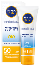 Proteção facial UV antimanchas e antienvelhecimento solar Q10 SPF 50+ 50 ml